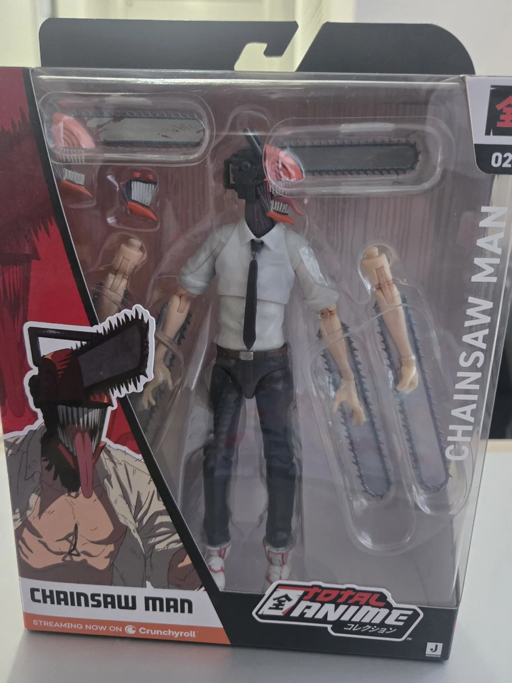 Chainsaw Man Action Figure - Official Total Anime Figure (Black, White, Red)